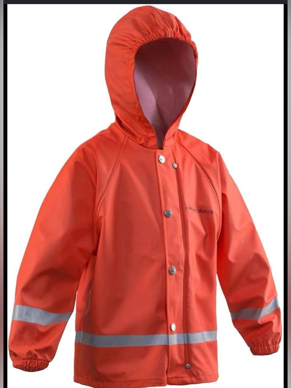 Grundens Children’s Zenith 293 Hooded Fishing Parka Orange , size 6 years